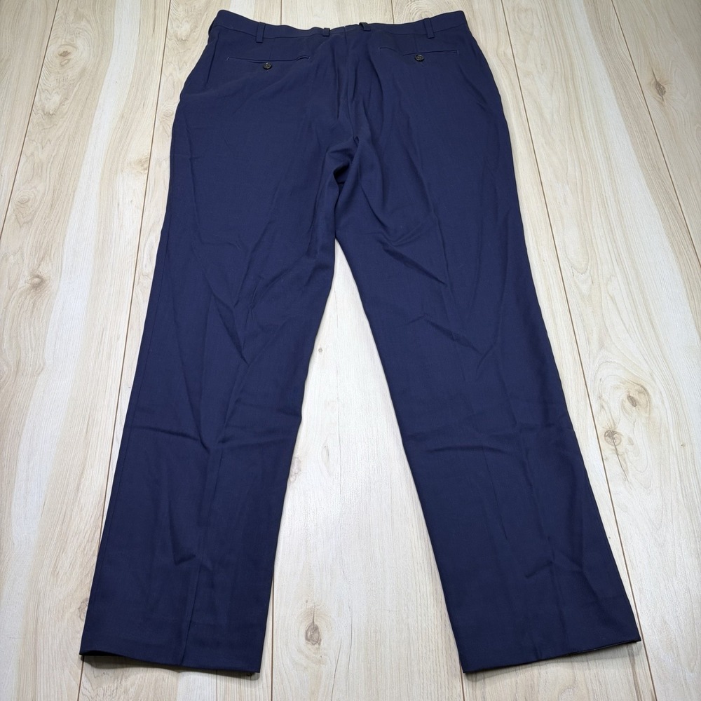 Suitsupply F. LLI CERRUTI iTRAVEL Lightweight Wool Dress Pants Mens 38x31 Blue - Picture 16 of 16